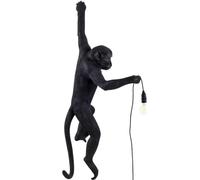 Applique murale HANGING MONKEY 76,5 cm, main gauche, noir, Seletti