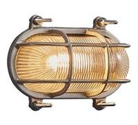Nordlux Applique murale HELFORD Laiton et verre Nickel E27 IP64 Extérieur H.12.5 49031055