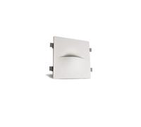 Applique Murale Intégration Plâtre/Pladur Pour Ampoule Led E14 Coupe 403x403 Mm Blanc