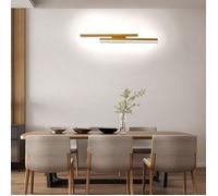 Applique murale intérieur LED - SMOTOP - 65 × 30 cm - Aluminium doré - Blanc chaud