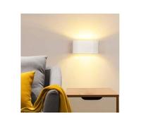Applique murale intérieure en aluminium blanc avec éclairage en haut et en bas, support G9 (ampoule non incluse)