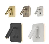 Applique murale intérieure liseuse carrée Led - Mantra - Cayman Blanc