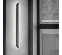 Applique Murale intérieure Moderne à LED en Fer et Acrylique, Forme rectangulaire allongée, Style Nordique Minimaliste, éclairage décoratif 3000K/4000K/6000K pour Couloir ou Salon (120 cm, n