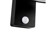 Nordlux Applique murale JUSTINA SolarLed Métal Noir 400 lm avec détecteur IP44 2418071003