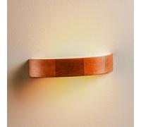 Applique murale Kerio Lamkur, dimmable, bois foncé, Salon / Salle à manger, Bois, Moderne, Applique