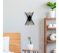 Applique murale Kirpi 3091 Opviq, dimmable, noir, Salon / Salle à manger, Métal, Moderne, Applique Murale