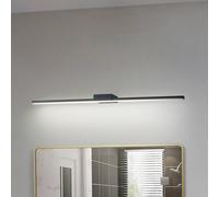 Applique murale Kivana Lucande, noir, Salle de bain, Aluminium, Moderne, Applique Murale