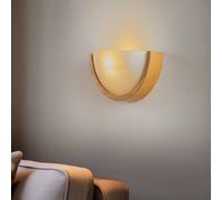 Applique murale Kris Envostar, dimmable, bois clair, Salon / Salle à manger, Bois, Applique