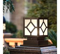 Applique Murale lampadaire Cour extérieure Colonne Lampe Porte Villa Jardin Parc étanche clôture Jardin Villa décoration Pilier lumière