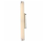 Applique murale, lampe de chambre à coucher, lampe de salon, lampe de salle à manger, lampe de couloir, verre chromé, LED 15W 1160Lm 3200K blanc chaud, H 58,5 cm