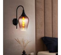 Applique Murale Lampe De Chambre Cuivre Verre Applique De Couloir LED H 36 Cm