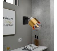 Globo Lighting Milley applique murale 1x40 W noir-laiton-fumé 15560-1