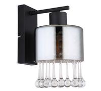 Applique murale lampe de couloir lampe de chambre applique cristaux de verre H 26 cm