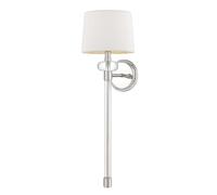 Applique murale lampe de couloir lampe torche lampe de salon acier tissu H 67,6cm
