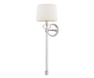Applique murale lampe de couloir lampe torche lampe de salon acier tissu H 67,6cm