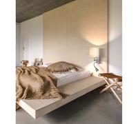 Applique murale lampe de lit spot lumineux flexible textile chambre beige clair