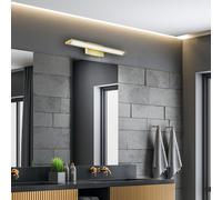 Applique murale lampe de tableau applique murale lampe de salle de bain lampe de salon, métal laiton, dimmable CCT, LED 20W 2300Lm 2700K 3350K 4000K, W 60 cm