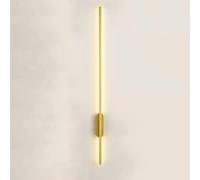 Applique Murale, Lampe D'Intérieur À Led de Chevet,Ni Lampe D'Astigmatisme, Tube Long En Aluminium, Applique Murale Pour Chambre À Coucher, Salon/Gold-60Cm/3000K