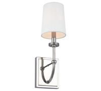 Quintiesse Felixstowe applique murale 1x3 W blanc-chrome QN-FELIXSTOWE1