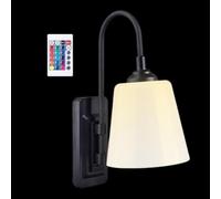 Applique Murale Lampe LED 16 Couleurs | Appliques Murales LED Rotatives pour Chambre Salon Intérieur Bureau Appartement Boutique Restaurant Bar Noël