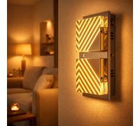 Applique murale lampe de chambre à coucher lampe de cuisine, lampe de cuisine lampe de salon, 10W COB LED 700lm, chrome aluminium acrylique, LxL en cm : 29x15