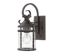 Applique murale lanterne lumière extérieure verre résistant aux intempéries noir douille E27