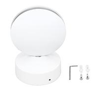 Applique Murale LED, 10W AC85-265V Applique Murale RVB Ronde, 360 Degrés Rougeoyante Seuil de Fenêtre Lampe Cadre de Porte Faisceau Ray Ligne Applique Murale pour Couloir Allée(Lumière blanche)