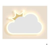 Applique murale LED - 14 W - Forme de nuage - Blanc chaud - Pour chambre d'enfant - Moderne - Éclairage intérieur