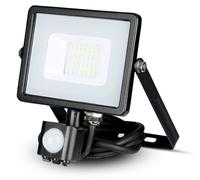 Applique murale LED, 20 W, puce Samsung, détecteur PIR, noire, 4000 K, indice de protection IP65