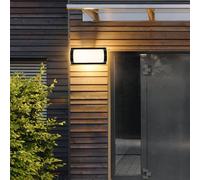 Applique Murale LED 20W Noire Rectangulaire IP65 - Blanc Neutre 4000K - 5500K