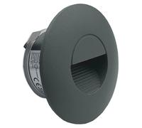 Applique murale LED, aluminium, 230V, 2W, gris, éclairage directionnel, indice de protection IP65, étanche