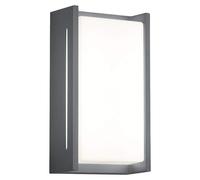 Applique murale LED, aluminium, anthracite, 8,5 W, 7,2 x 12,9 x 23,3 cm
