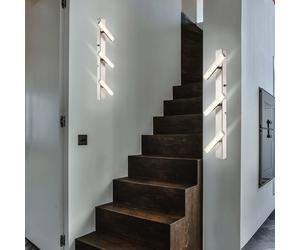 Applique murale LED applique orientable 3 flammes plafonnier salle à manger argent, spots mobiles, 3x 3W 185Lm 3000K, HxL 58x17 cm, lot de 2