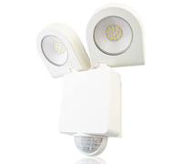 Applique murale LED avec détecteur de mouvement, 18W, 2400 lumens, IP65, blanc
