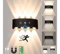 Applique murale LED avec détecteur de mouvement, lampe d'intérieur sans fil, à variateur tactile