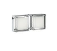 Applique murale LED blanc chaud verre clair chrome 2 flammes WOFI JETTE 4701.02.01.0000