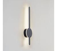 Applique murale LED Borian Lindby, noir, Salon / Salle à manger, Matière Plastique, Moderne, Applique Murale LED