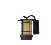 Applique Murale LED carrée, Applique Murale extérieure étanche en Aluminium IP55, Abat-Jour en Verre E27 12w, Lampe décorative de