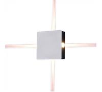 CB Elektro Applique murale LED carrée 4 W, 3000 K, 440 lm, IP65, blanche VT-704 (V-TAC)