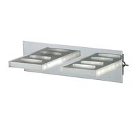 Applique murale LED chromée, luminaire pour cage d'escalier, chambre à coucher, 2x 5W 2x 405lm blanc chaud, Esto 745000-2