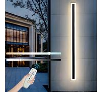 Applique murale LED d'extérieur, 36 W, 150 cm, dimmable, avec télécommande, indice de protection IP65