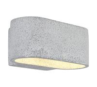 Applique murale LED d'extérieur, applique de jardin, éclairage vers le haut et vers le bas, blanche, en aluminium, IP54, largeur 20 cm