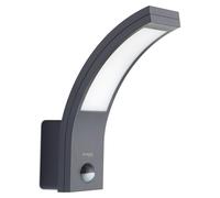 Applique murale LED d'extérieur avec détecteur de mouvement, 10W, 3000K, IP54, couleur anthracite