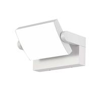Applique murale LED d'extérieur, lampe de jardin orientable, blanche, en aluminium, IP65