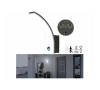 Lunartec Applique murale LED d'extérieur 2300 lm avec capteur PIR - coloris noir