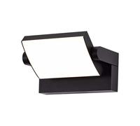 Applique murale LED d'extérieur, orientable, faisceau lumineux, aluminium noir, IP65