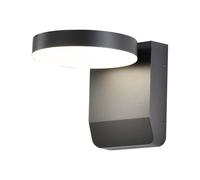 Applique murale LED d'extérieur pour façade, orientable, noir, aluminium, IP65