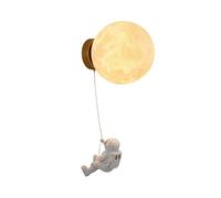 Applique Murale LED en Forme de Lune pour Chambre d'enfant, Applique Murale d'astronaute, luminaire Nordique Moderne et câblé pour Chambre à Coucher, Applique Murale sur Le thème de