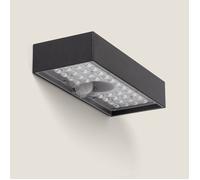Applique Murale LED Extérieure 6W Karl Solaire Noir 3000K Blanc chaud