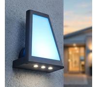 Applique LED façade projecteur extérieur filtre couleur ALU anthracite lumière de jardin IP54 Luteq 1874S_GR